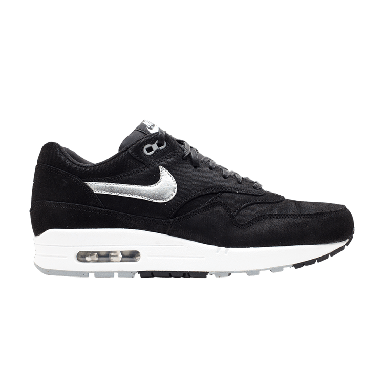 Nike Wmns Air Max 1 Premium 'Black Metallic Silver'