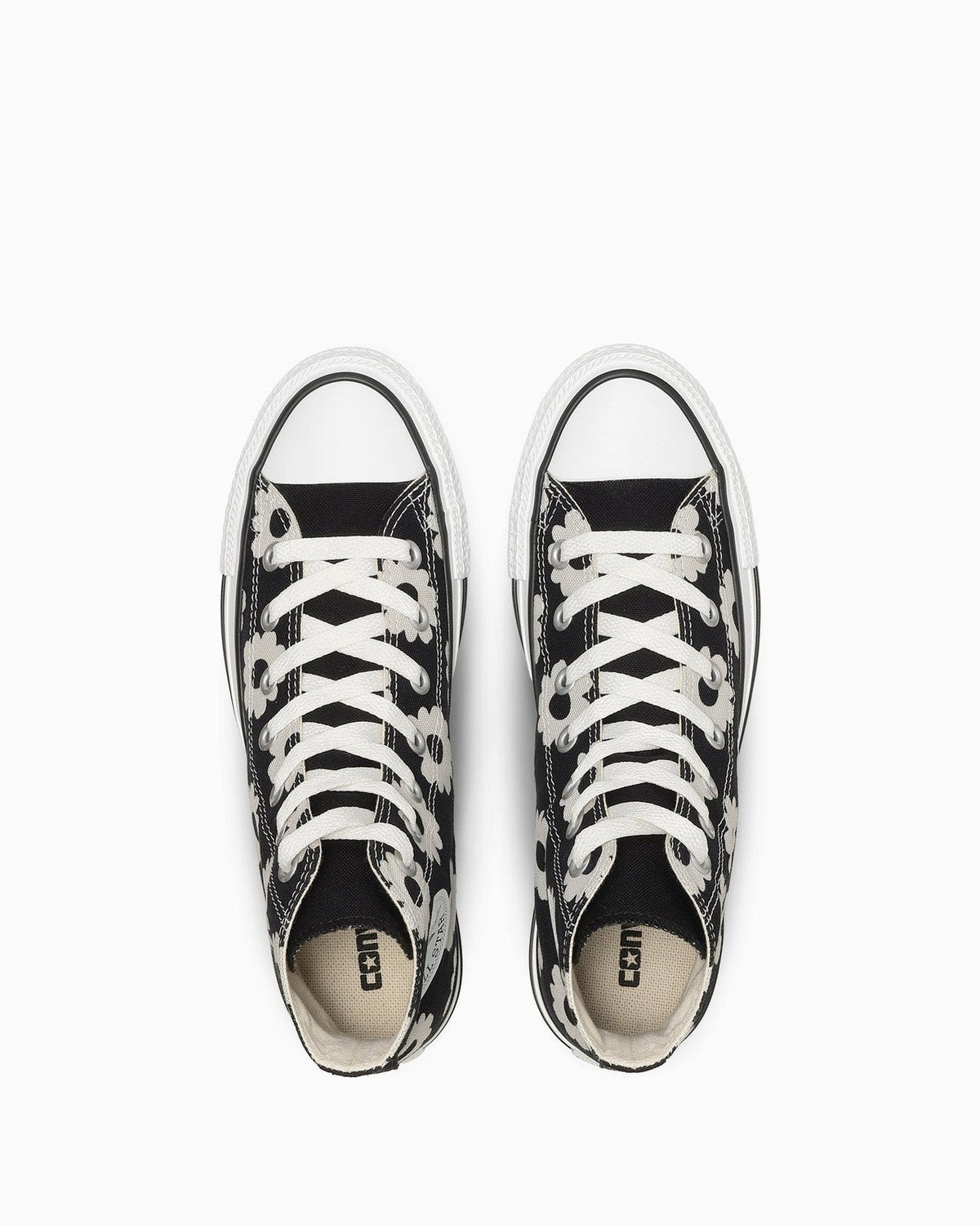 31318120 Converse All Star Flowerprint Hi BlackDark Gray (Women's)