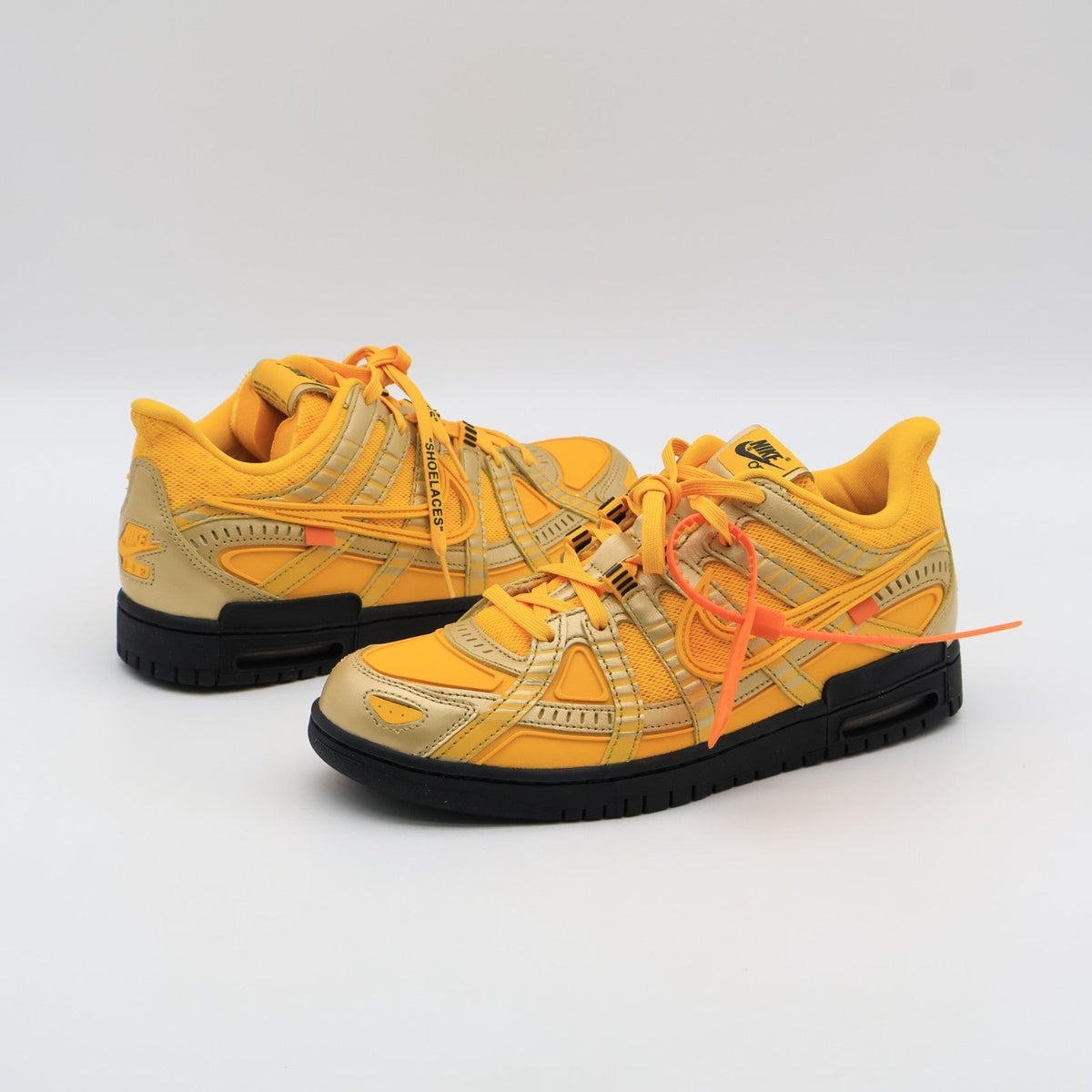 CU6015-700 Nike Air Rubber Dunk Off-White University Gold Yellow Black (Men's)