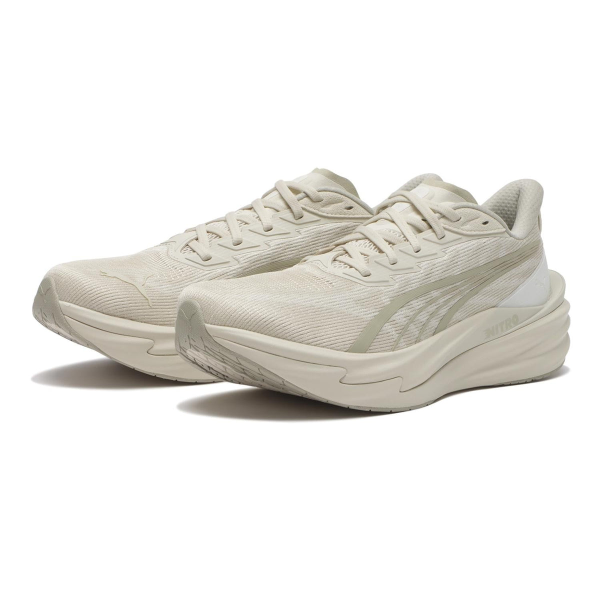 312123-14 Puma Deviate Nitro 4 Alpine Snow Warm White (Men's)