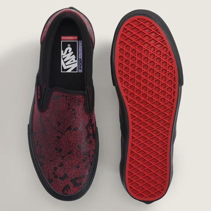 VN0A5FCAY25 Vans Skate Slip-On "Red/Black" (Men's)