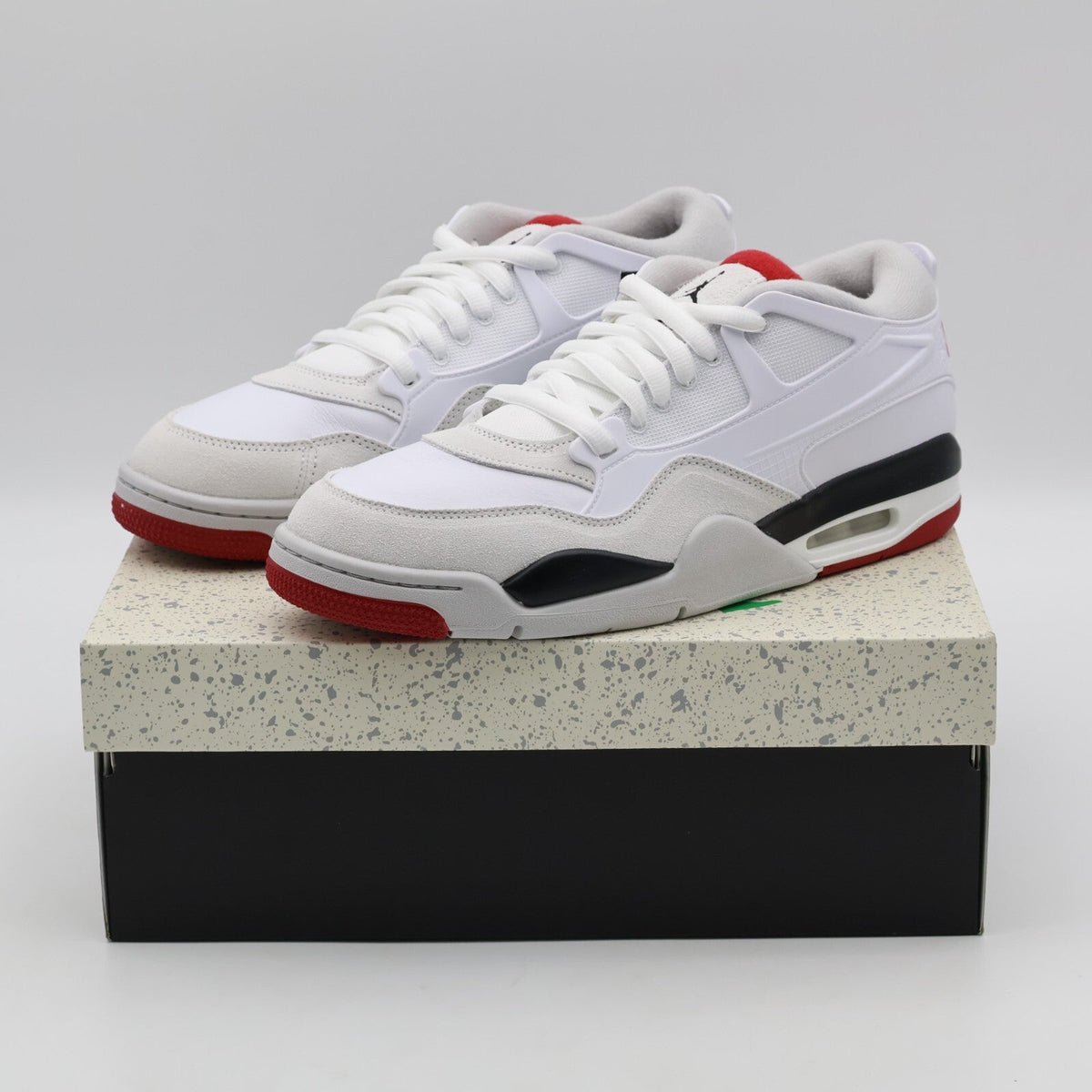 FQ7939-102 Nike Air Jordan 4 RM White Varsity Red Black Neutral Grey (Men's)