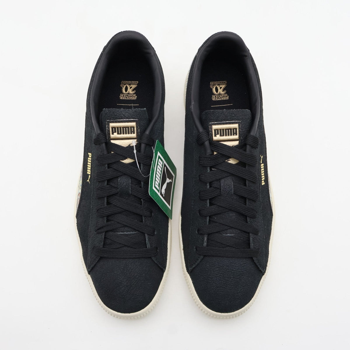 401817-01 Monster Hunter Puma Suede Vintage R Puma Black Warm White (Men's)