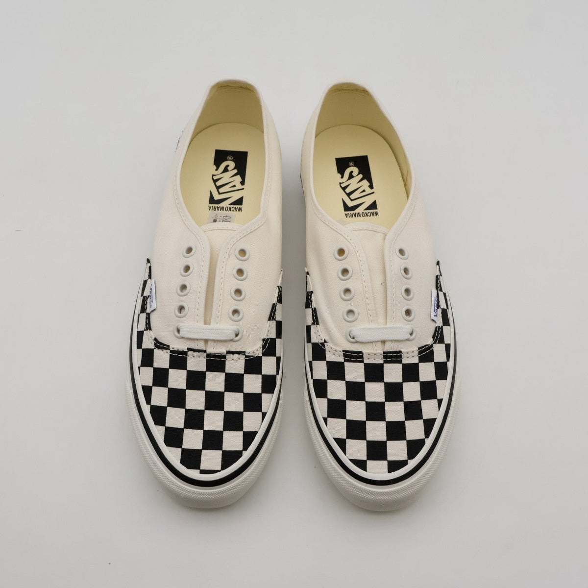 VN000D9NCKB WACKO MARIA Ã Vans Premium Authentic Checkerboard Snow White (Men's)