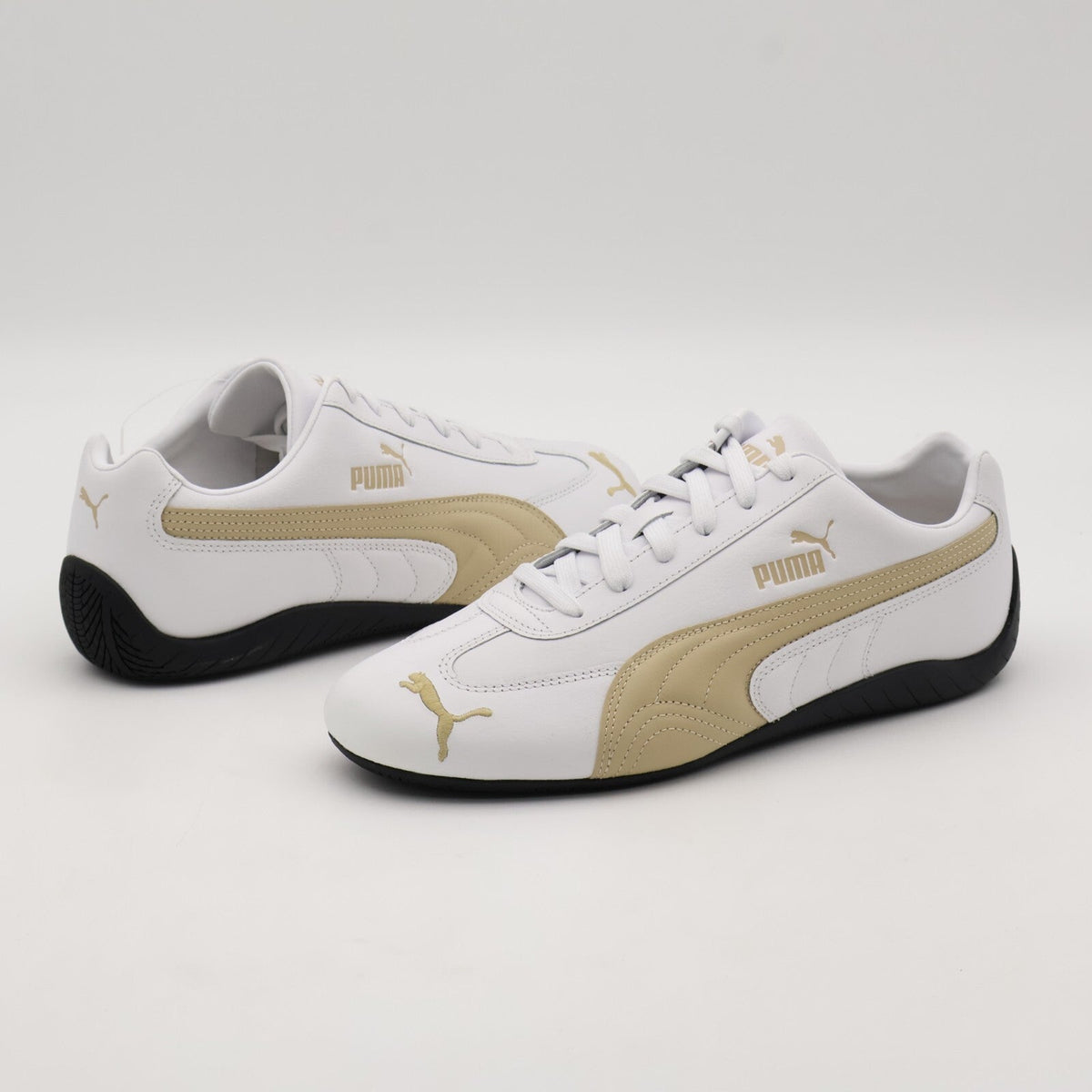 401603-01 Puma Speedcat Leather Puma White Toasted Almond (Men's)