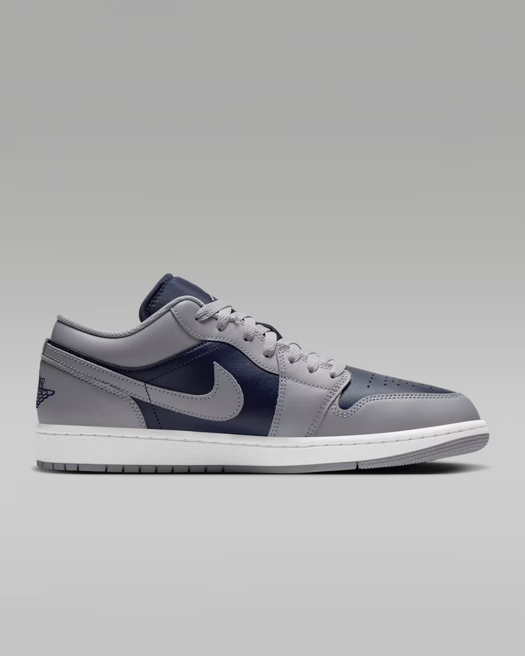 553558-058 Nike Air Jordan 1 Low "Tech Grey/White" (Men's)