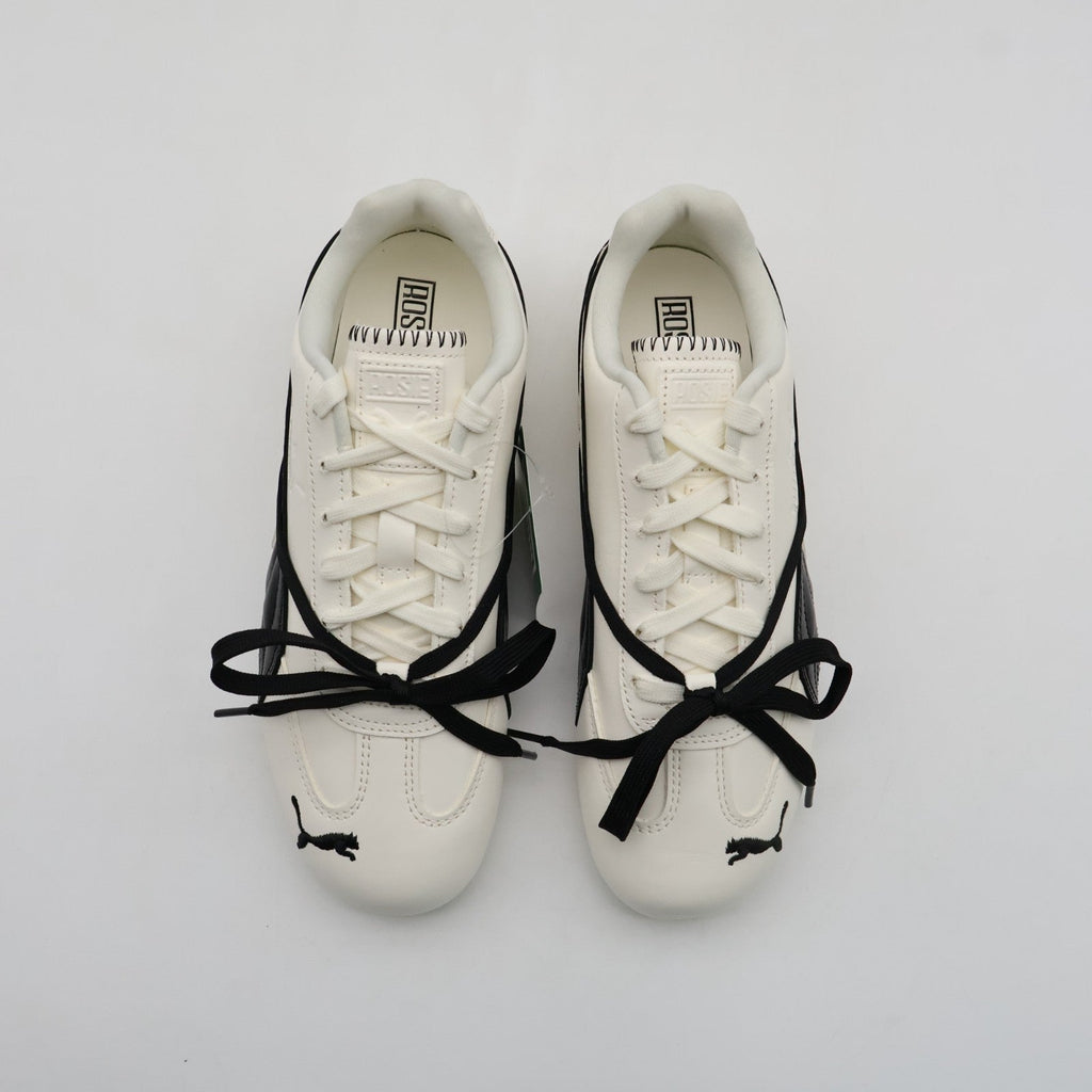 404390-01 BLACKPINK ROSE Puma Speedcat LEA Warm White PUMA Black (Women's)