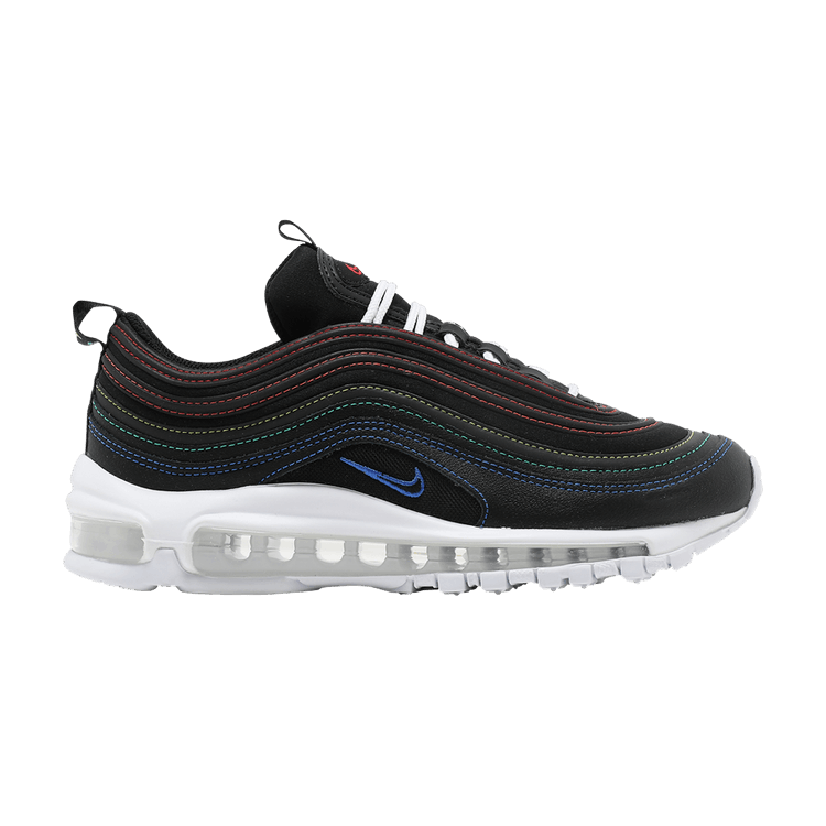 Nike Wmns Air Max 97 'Black' — Black/Stadium Green/Opti Yellow/Hyper Royal
