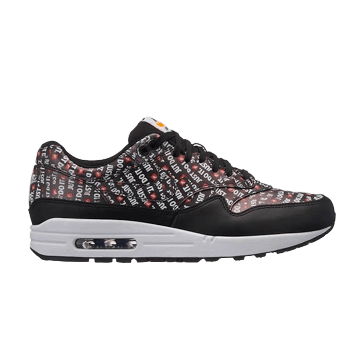 Nike Air Max 1 'Just Do It' — Black/White/Total Orange