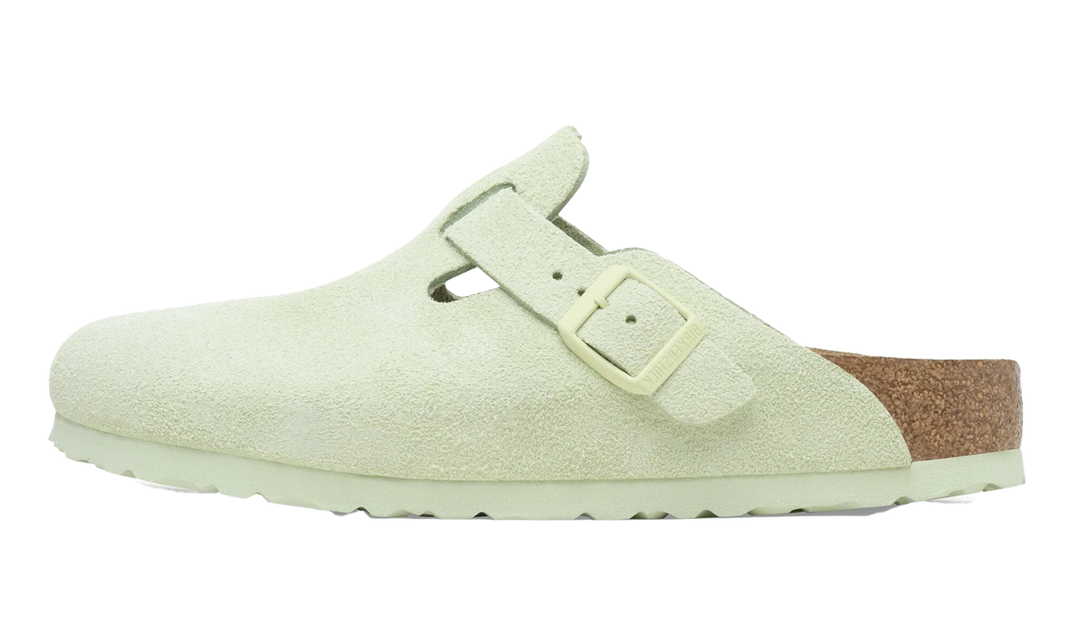 Boston Soft Footbed Suede Leather "Faded Lime - Narrow Fit" 1027678